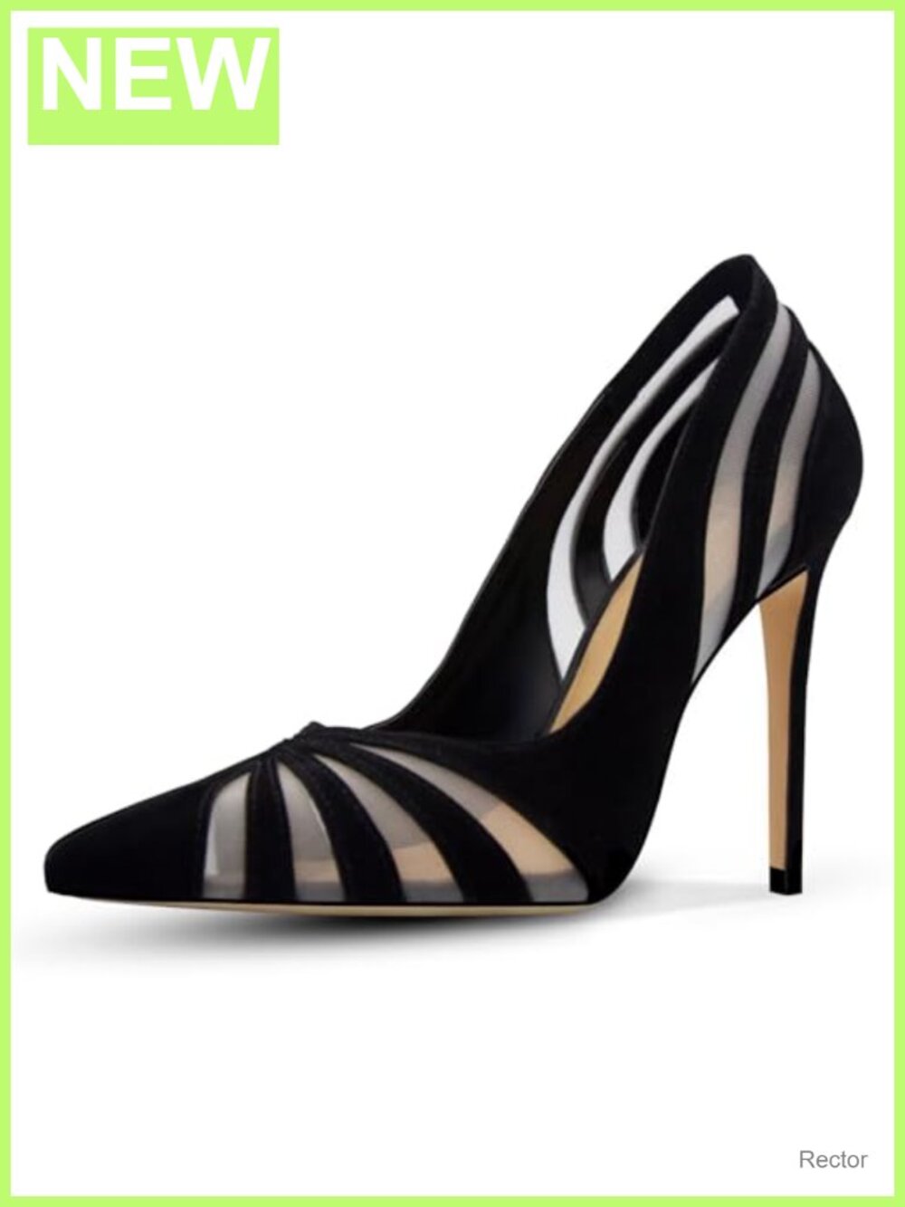 Women's Mesh Pumps Pointed Toe High Heels Stiletto Comfortable Dress Office